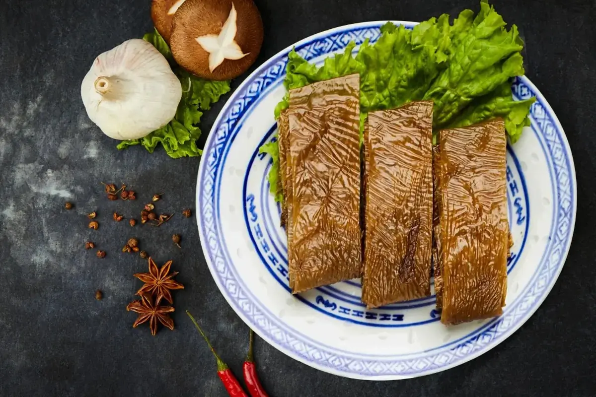 Black Tofu Skin at East Town Hot Pot, a hot pot restaurant in City of Industry