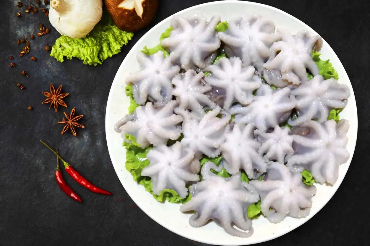 Octopus at East Town Hot Pot, a hot pot restaurant in City of Industry